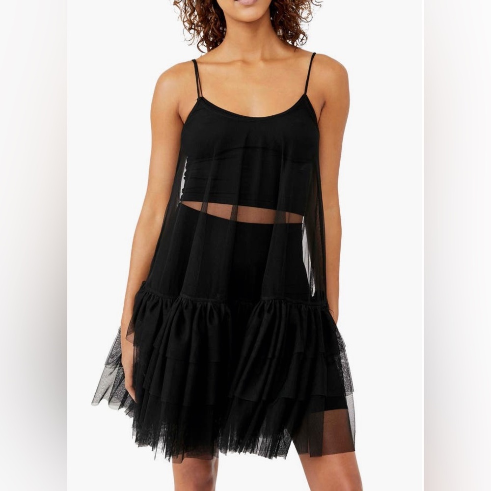 Women’s Maeve Anthropologie Tulle Tunic with Built-In Crop Size SMALL